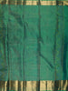 Aqua Green Geometric Zari Woven Design Pure Kanchipuram Silk Saree with Zari Border