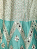 Aqua Green Mirror Embroidered Banarasi Silk Lehenga Set with Dupatta