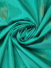 Aqua Green Paisley Design Pure Kanchipuram Silk Saree