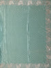 Aqua Green Sequins and Thread Embroidered Satin Saree with Designer Border