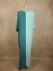 Aqua Ombre Sequins Embellished Design Georgette Kaftan Palazzo Suit