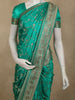 Teal Green Floral Zari Woven Design Banarasi Silk Designer Saree with Designer Border