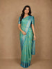 Aqua Blue  Butta Woven Design Kanchipuram Silk Saree