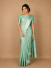 Aqua Blue Dot Zari Woven Pure Kanchipuram Silk Saree