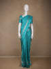 Aqua Blue Floral Butta woven Silk Saree - Diadem