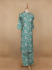 Aqua Blue Floral Designed Cotton Salwar Suit - Diadem