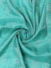 Aqua Blue Floral Woven Pure Kanchipuram Silk Saree - Diadem