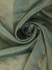 Aqua Blue Stripes Designed Organza Designer Saree