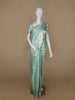 Aqua Green Floral Woven Pure Kanchipuram Silk Saree - Diadem