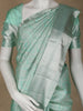 Aqua Green Floral Woven Pure Kanchipuram Silk Saree - Diadem