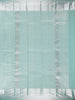 Aqua Green Floral Woven Pure Kanchipuram Silk Saree - Diadem