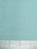 Aqua Green Floral Woven Pure Kanchipuram Silk Saree - Diadem