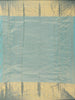 Aqua Green Floral Woven Pure Kanchipuram Silk Saree - Diadem