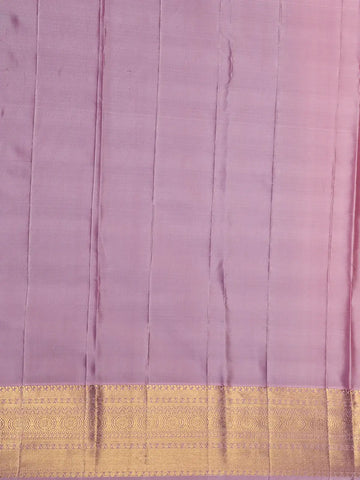 Aqua Green Floral Woven Pure Kanchipuram Silk Saree - Diadem