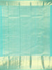 Aqua Green Stripes Woven Pure Kanchipuram Silk Saree