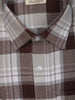 Brown Checked Design Full Sleeve Cotton Shirt
