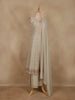 Ash Floral Design Georgette Palazzo Suit