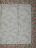 Ash Grey Floral Vine Thread Embroidered Design Pure Tussar Party Wear Saree with Floral Border