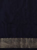 Ash Grey Floral Zari Woven Design Semi Banarasi Silk Saree with Contrast Zari Border