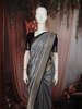 Ash Grey Floral Zari Woven Design Semi Banarasi Silk Saree with Contrast Zari Border