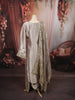 Ash Grey Gold Mirror Embroidered  Design Tissue Silk Straight Cut Salwar Suit with Matching Designer Dupatta