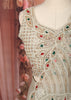 Ash Grey Heavy Sequins and Beads Embroidered Design Crepe Ready to Wear Draped Saree with Matching Designer Blouse