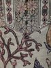 Ash Grey Kalamkari Floral Printed Design Tussar Straight Cut Salwar Suit with Matching Dupatta