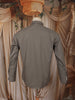 Ash Grey Tiger Face Motif Stone Embellished Design Cotton Party Wear Full Sleeve Men Shirt