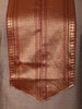 Ash Grey Traditional Zari Woven Design Semi Silk Straight Cut Salwar Suit with Contrast Dupatta