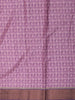Ash Grey with Deep Plum Abstract Printed Design Semi Tussar Saree
