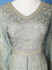 Ash Floral Embroidered Cotton Lehenga - Diadem