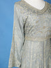 Ash Floral Embroidered Cotton Lehenga - Diadem