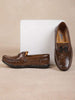 Dark Brown Casual Loafers for Boys - Diadem
