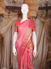 Baby Pink Butta Woven Design Pure Kanchipuram Silk Saree with Zari Woven Border