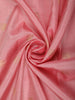 Baby Pink Butta Zari Woven Design Pure Kanchipuram Silk Saree with Contrast Zari Border