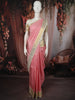 Baby Pink Butta Zari Woven Design Pure Kanchipuram Silk Saree with Contrast Zari Border