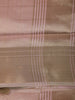 Baby Pink Checked Woven Tissue Saree with Golden Zari Border