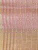 Baby Pink Checked Woven Tissue Saree with Zari Border