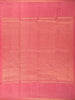 Baby Pink Checked Zari Woven Design Pure Kanchipuram Silk Saree with Solid Border