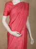 Baby Pink Checked Zari Woven Design Pure Kanchipuram Silk Saree with Solid Border