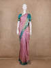 Baby Pink Floral Butta Design Pure Kanchipuram Silk Saree