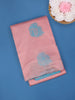 Baby Pink Floral Butta Woven Fancy Art Silk Saree