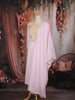 Baby Pink Floral Embroidered Cotton Salwar Suit with Dupatta