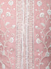 Baby Pink Floral Embroidered Georgette Kids Palazzo Suit