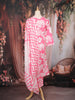 Baby Pink Floral Printed Cotton Salwar Suit with Dupatta