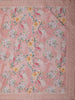 Baby Pink Floral Printed Design Chiffon Fancy Saree with Designer Border