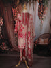 Baby Pink Floral Printed Design Synthetic Straight Cut Salwar Suit with Dupatta