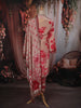 Baby Pink Floral Printed Design Synthetic Straight Cut Salwar Suit with Dupatta