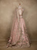 Baby Pink Heavy Embroidered Design Raw Silk Bridal Lehenga