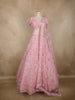 Baby Pink Heavy Sequins and Beads Embroidered Design Net Lehenga With Dupatta